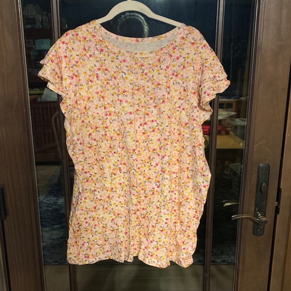 Torrid Super Soft Floral Slub Jersey Top